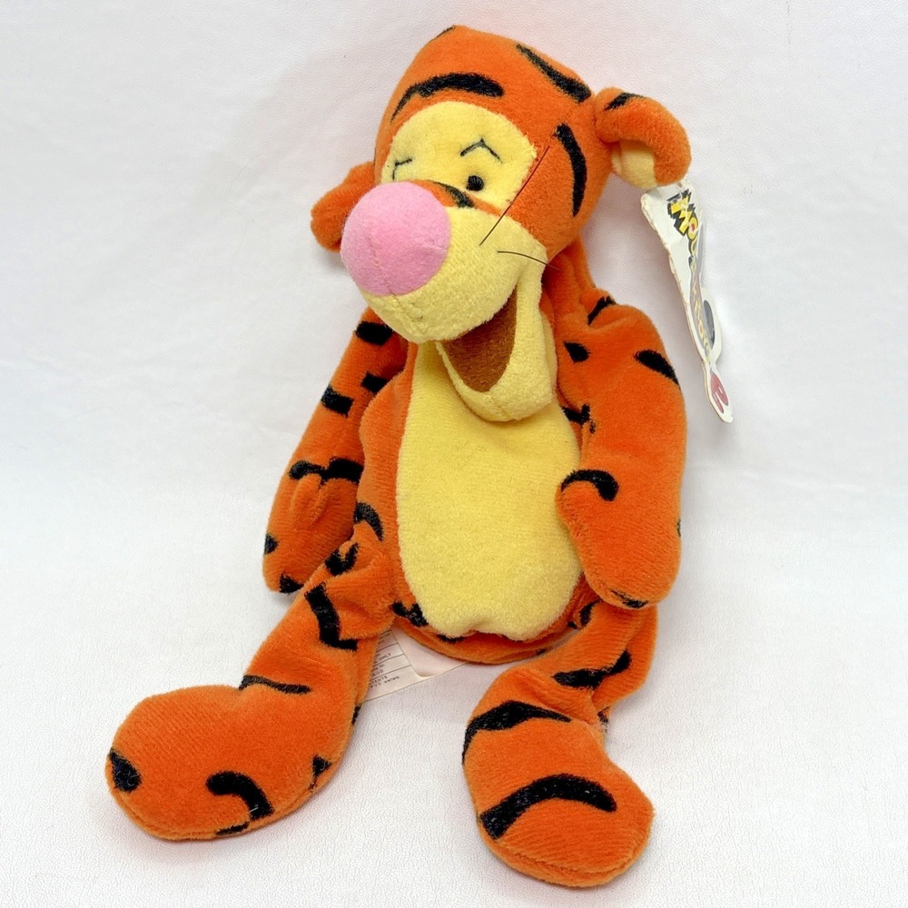 Vintage Disney Store Mini Bean Bag Tigger 9 Inch Plush With Tags Stuffed